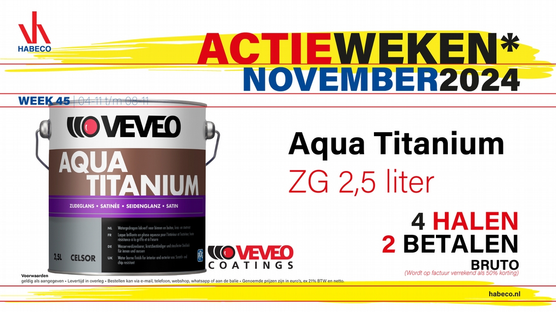 Actieweek 45 | Veveo Celsor Aqua Titanium ZG