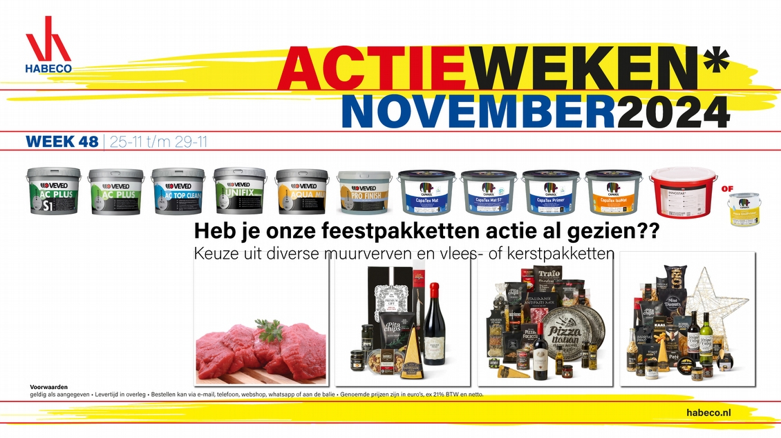 Actieweek 48 | Heb je onze feestpakketten al gezien?